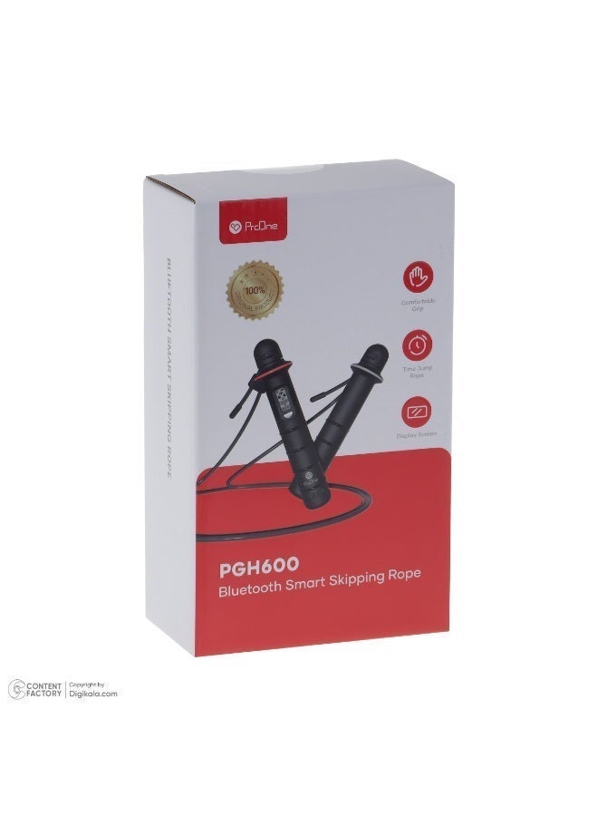 ProOne PGH600 Smart Digital Jump Rope Bluetooth Enabled Skipping Rope with counter, Adjustable Height, Jump Counter, Smart Phone Connected App, Data Analysis - Image 2